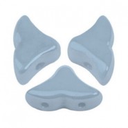 Cuentas de vidrio Hélios® by Puca® - Opaque blue ceramic look 03000/14464